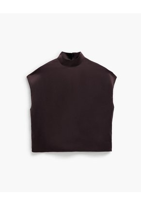 Blusa Cuello Alto Uva Mujer Rojo