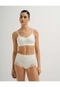 Panty Cachetero Tiro Alto Seamless Avena Beige de PUNTO BLANCO