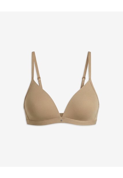 Brasier Soporte Medio Microfibra Sin Arco Habano Beige