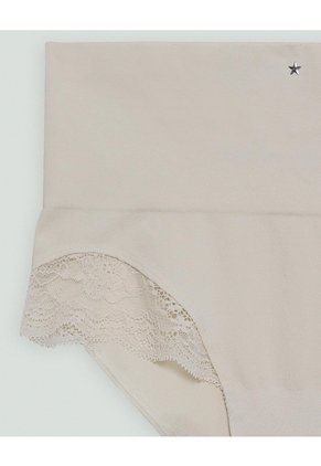 Panty Cachetero Tiro Alto Seamless Avena Beige