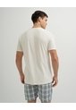 Camiseta Algodón Pima Crema Hombre Beige de PUNTO BLANCO