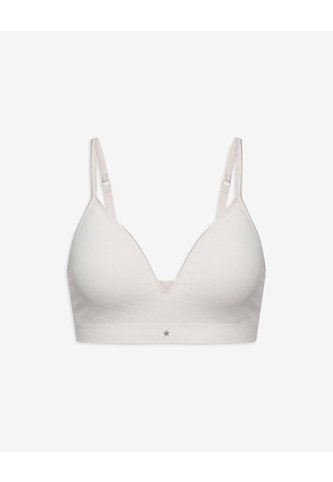 Top Soporte Medio Prehormado Sin Arco Vainilla Beige PUNTO BLANCO