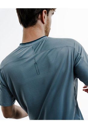 Camiseta Control Humedad Verde Hombre Gris