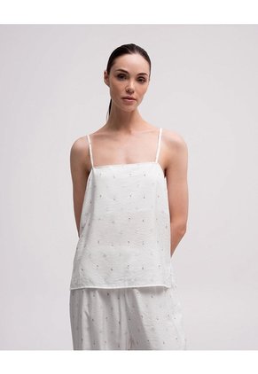 Blusa + Pantalón De Pijama Surtido Mujer Blanco