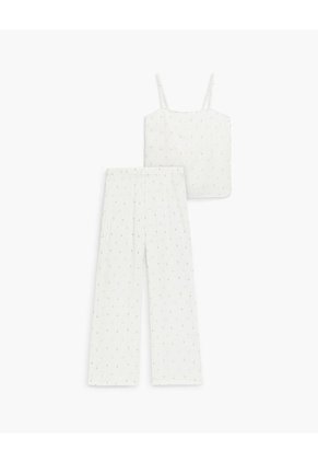 Blusa + Pantalón De Pijama Surtido Mujer Blanco