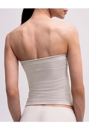 Top Strapless Seamless Arena Mujer Beige