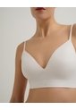 Top Soporte Medio Prehormado Sin Arco Vainilla Beige de PUNTO BLANCO