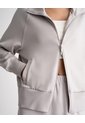 Chaqueta Confort Oversize Tacto Suave Gris Mujer Gris de PUNTO BLANCO