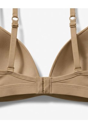 Brasier Soporte Medio Microfibra Sin Arco Habano Beige