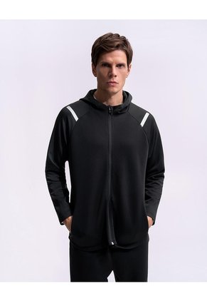 Chaqueta Regular Negra Hombre Negro