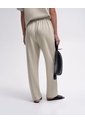 Pantalón Confort Tiro Medio Arena Mujer Beige de PUNTO BLANCO