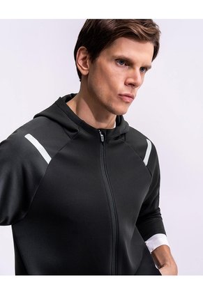 Chaqueta Regular Negra Hombre Negro