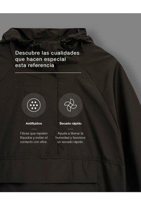 Chaqueta Regular Rompevientos Verde Hombre Verde