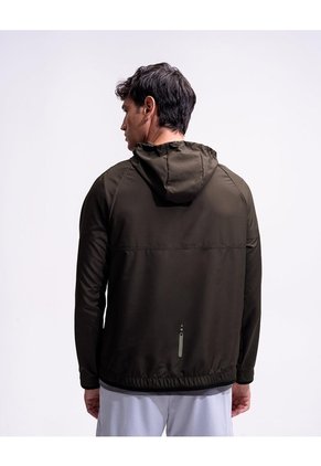 Chaqueta Regular Rompevientos Verde Hombre Verde