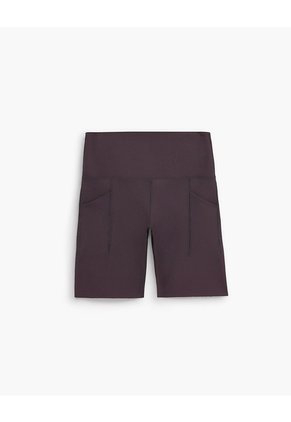 Biker Deportivo Tiro Alto Control Abdomen Vinotinto Rojo