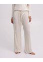 Pantalón De Pijama Tiro Alto Avena Mujer Beige de PUNTO BLANCO