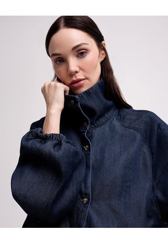 Chaqueta Confort Oversize índigo Oscuro Mujer Azul PUNTO BLANCO