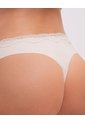 Panty Bikini En Punto Tiro Medio Vainilla Beige de PUNTO BLANCO