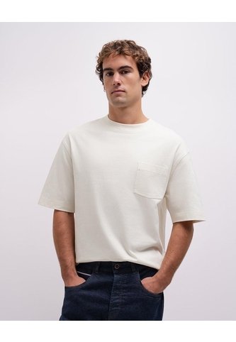Camiseta Confort Regular Algodón Blanca Hombre Beige PUNTO BLANCO