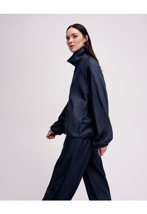 Chaqueta Confort Oversize índigo Oscuro Mujer Azul