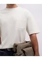 Camiseta Confort Regular Algodón Blanca Hombre Beige de PUNTO BLANCO