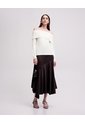 Buzo Slim Tejido De Punto Off Shoulder Avena Mujer Beige de PUNTO BLANCO