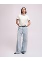 Camiseta Slim Tejido De Punto Crema Mujer Beige de PUNTO BLANCO