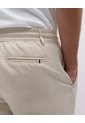 Bermuda Regular Lino Kaki Hombre Beige de PUNTO BLANCO
