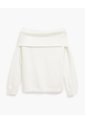 Buzo Slim Tejido De Punto Off Shoulder Avena Mujer Beige de PUNTO BLANCO