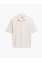 Polo Regular Tejida Avena Hombre Beige de PUNTO BLANCO