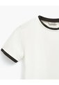 Camiseta Slim Tejido De Punto Crema Mujer Beige de PUNTO BLANCO