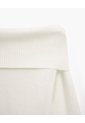 Buzo Slim Tejido De Punto Off Shoulder Avena Mujer Beige de PUNTO BLANCO