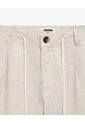 Bermuda Regular Lino Kaki Hombre Beige de PUNTO BLANCO