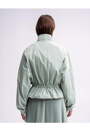 Chaqueta Rompevientos Regular Verde Mujer Verde