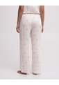 Pantalón De Pijama Tiro Medio Estampado Beige de PUNTO BLANCO