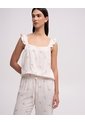 Pantalón De Pijama Tiro Medio Estampado Beige de PUNTO BLANCO