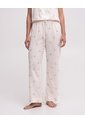 Pantalón De Pijama Tiro Medio Estampado Beige de PUNTO BLANCO