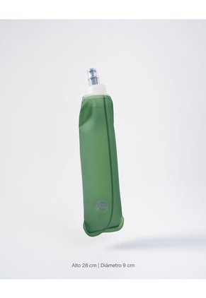 Botella Plegable 500ml Running Verde