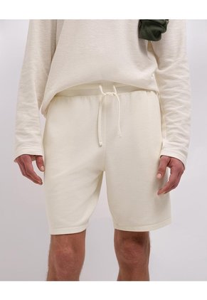 Bermuda Confort Regular Blanca Hombre Beige