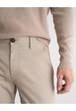 Pantalón Chino Regular Algodón Caqui Hombre Beige de PUNTO BLANCO