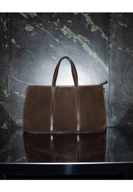 Bolso Tipo Maletín Cuero Café