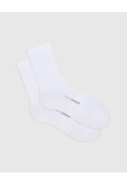 Medias Deportivas Unisex Largas Ciclismo Blancas Blanco