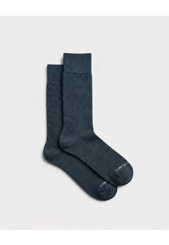 Medias Hombres Largas Casuales Azules PUNTO BLANCO