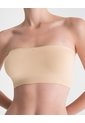 Top Strapless Soporte Ligero Seamless Habano Beige de PUNTO BLANCO