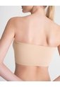 Top Strapless Soporte Ligero Seamless Habano Beige de PUNTO BLANCO