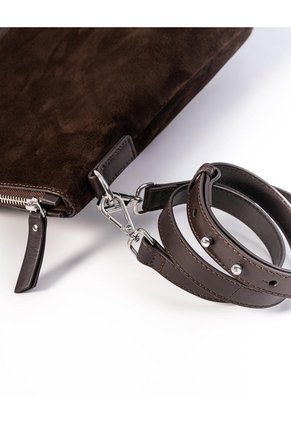 Bolso Tipo Maletín Cuero Café