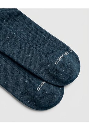 Medias Hombres Largas Casuales Azules