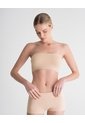 Top Strapless Soporte Ligero Seamless Habano Beige de PUNTO BLANCO