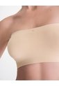 Top Strapless Soporte Ligero Seamless Habano Beige de PUNTO BLANCO