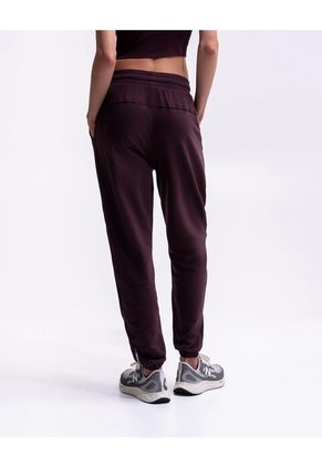 Jogger Tiro Medio Algodón Vinotinto Mujer Rojo